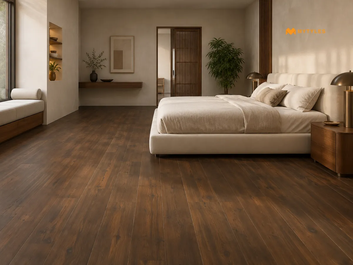 Wooden Tile In Bedroom Floor